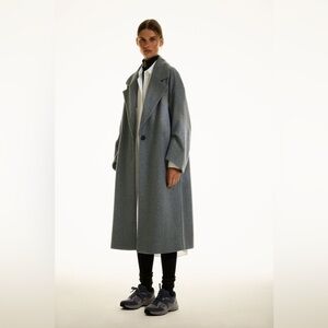 Zara • Oversized Grey Wool Coat
